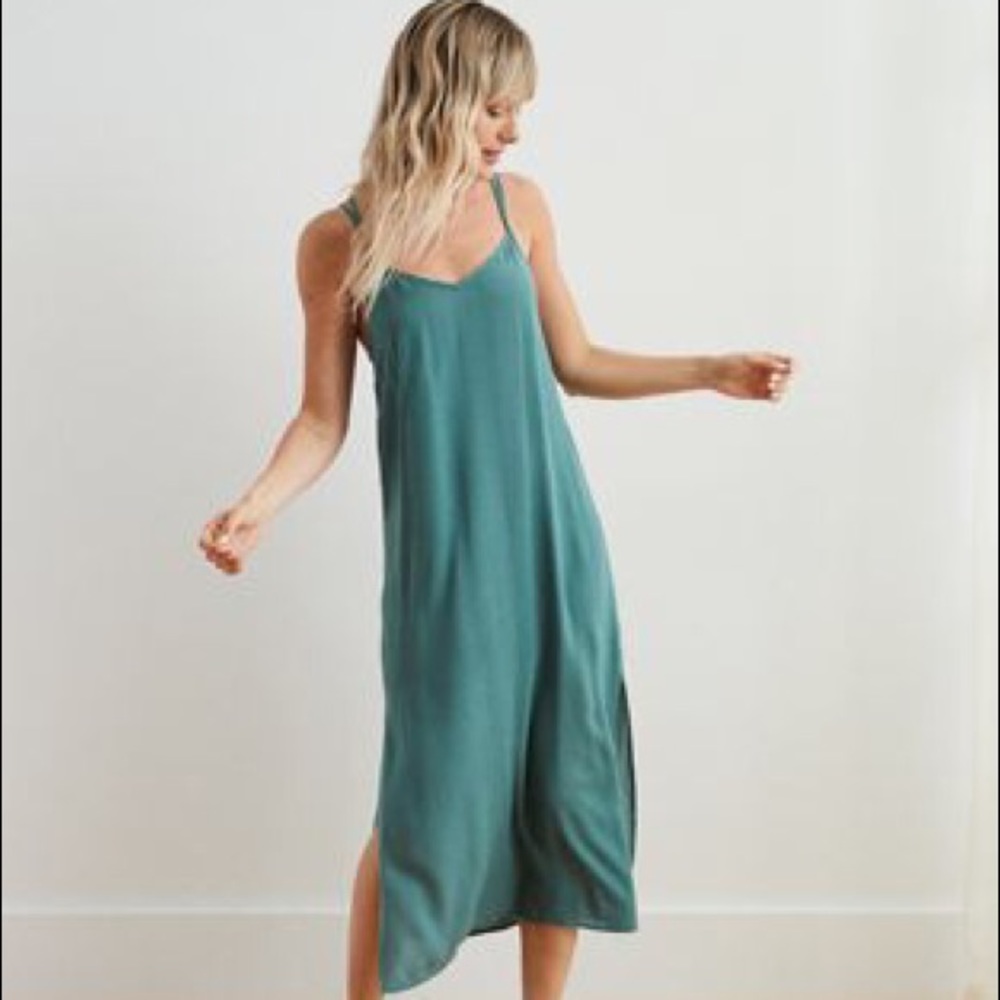 Aerie midi slip dress